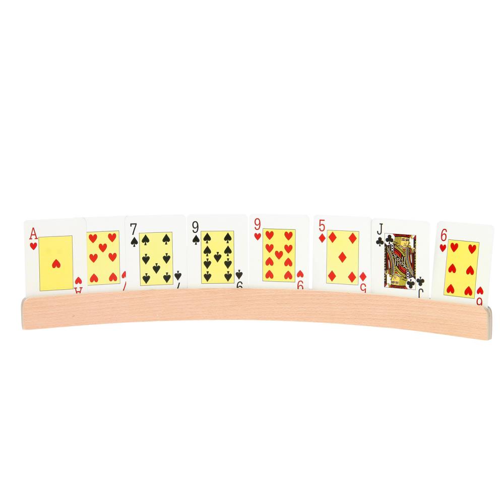Porte carte en bois pour cartes à jouer - Support en bois 48 cm