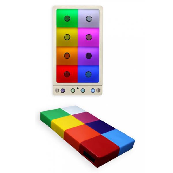Panneau couleur HOP avec tapis de sol multicolore interactif