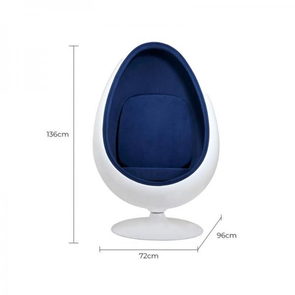 Chaise sensorielle POD en forme d'œuf - couleur bleue