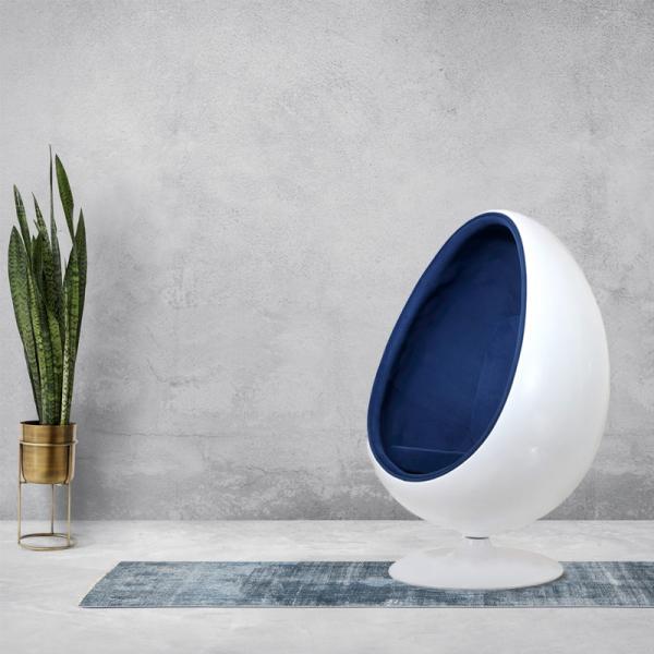 Chaise sensorielle POD en forme d'œuf - couleur bleue