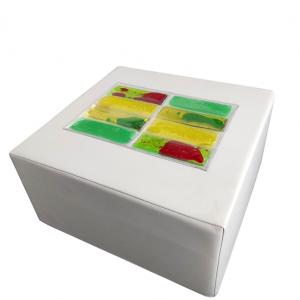 Dalle avec gel liquide dans un bloc sensoriel - Multicolore